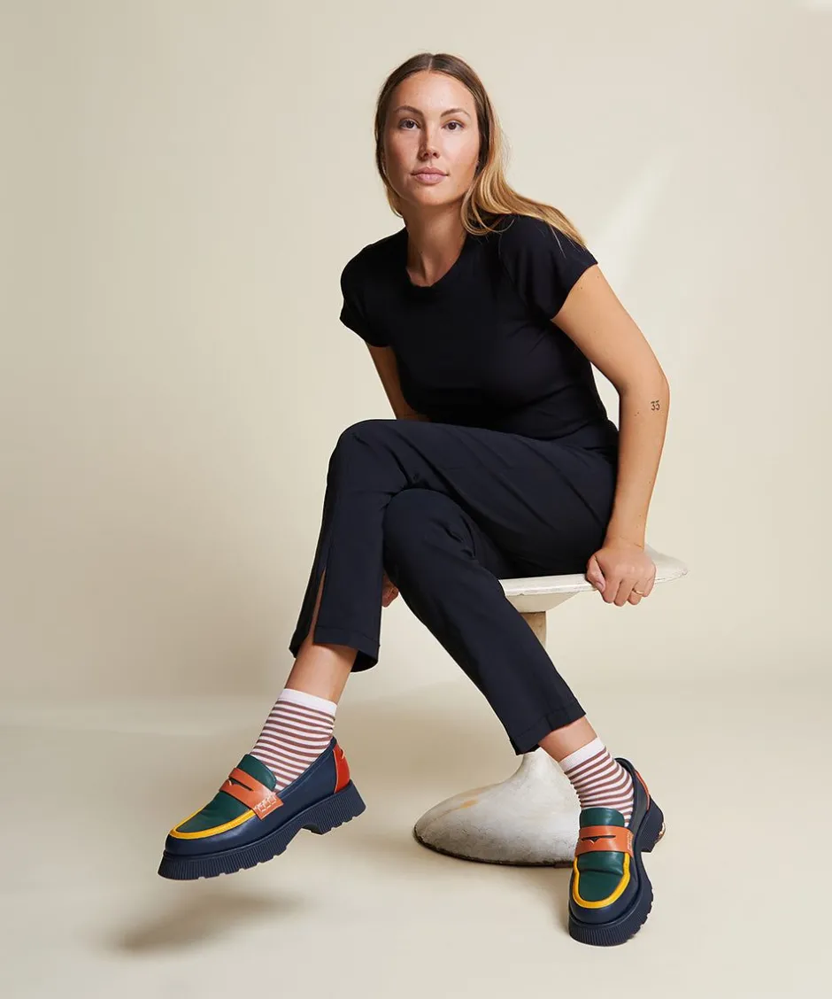 Charlotte Stone Adam In Navy*Women Platforms