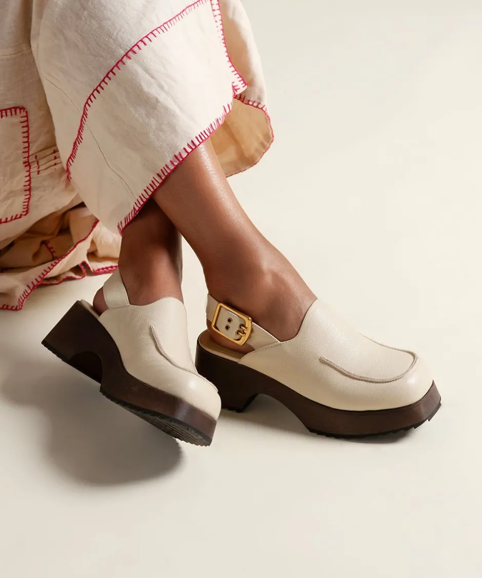 Charlotte Stone Carlos In Oat*Women Clogs