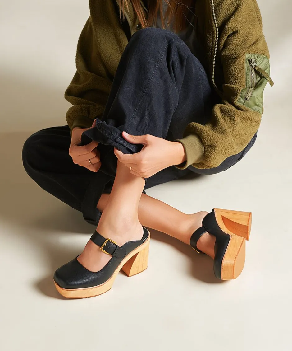 Charlotte Stone Charis In Black*Women Clogs