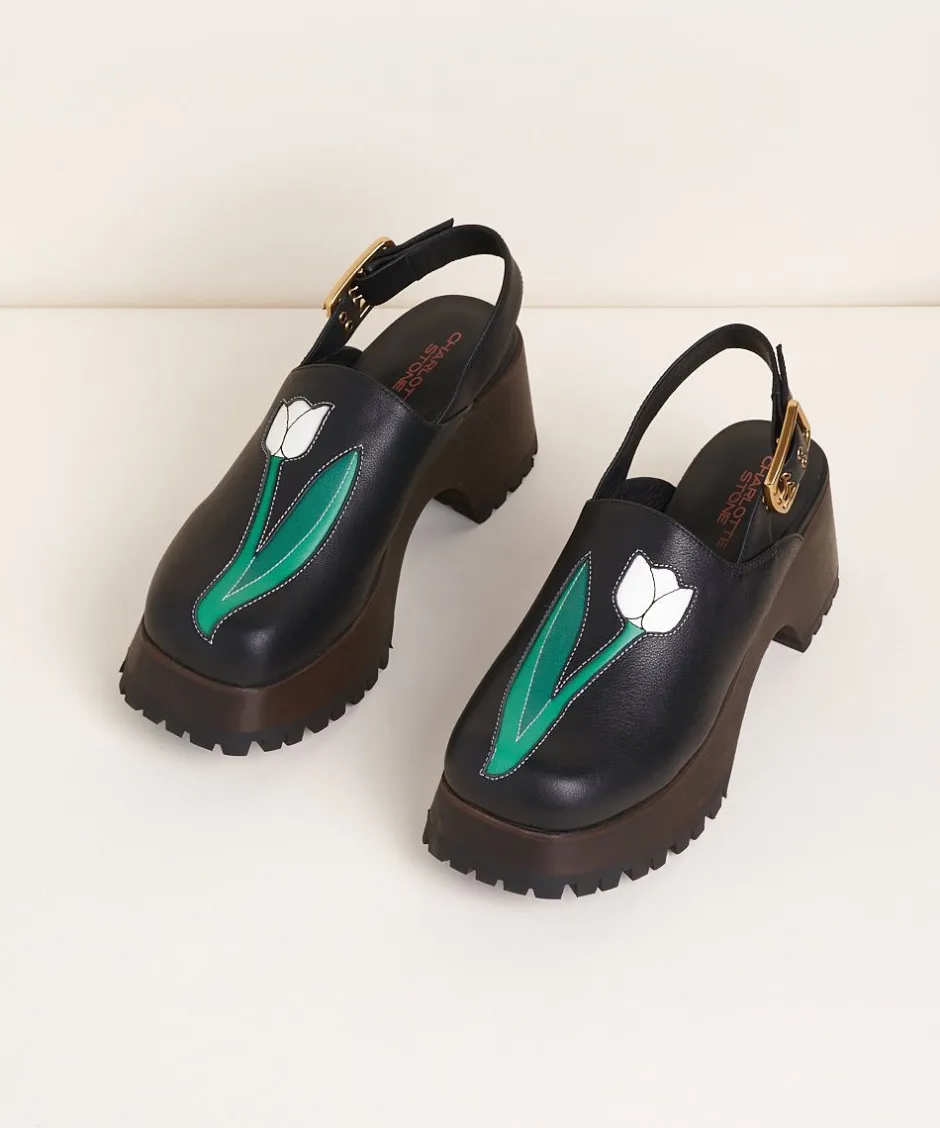 darren_in_black_tulip_2-1.webp Charlotte Stone Darren In Black Tulip*Women Clogs
