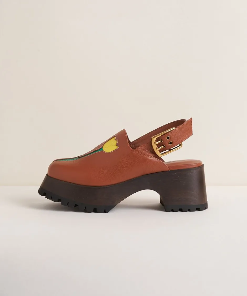 Charlotte Stone Darren In Luggage Tulip*Women Clogs