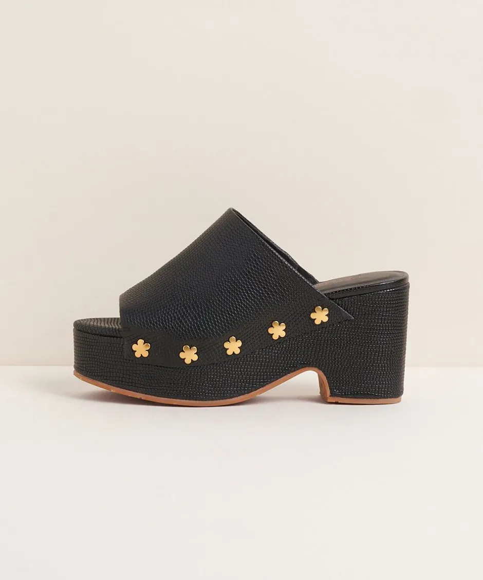 Charlotte Stone Ellery In Black Flower*Women Platforms