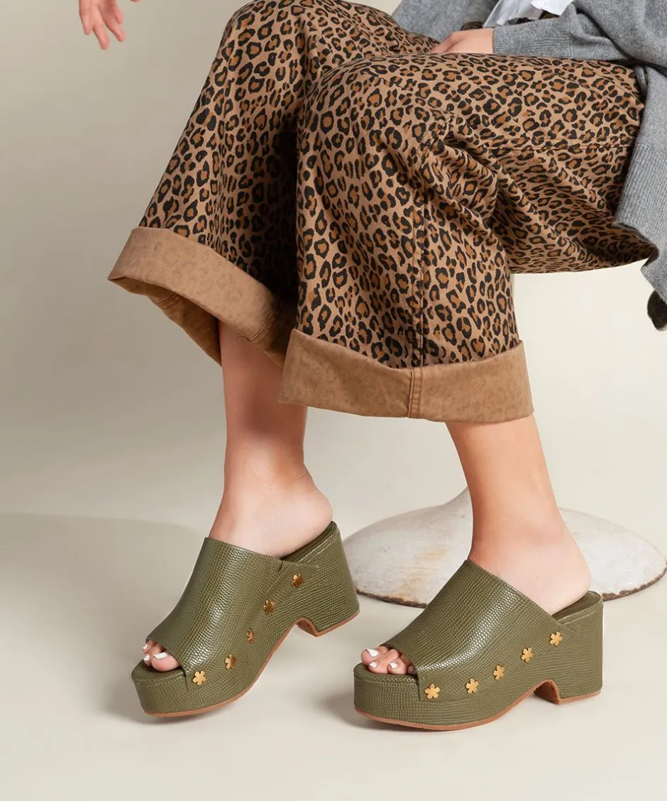 Charlotte Stone Ellery In Khaki Flower*Women Platforms