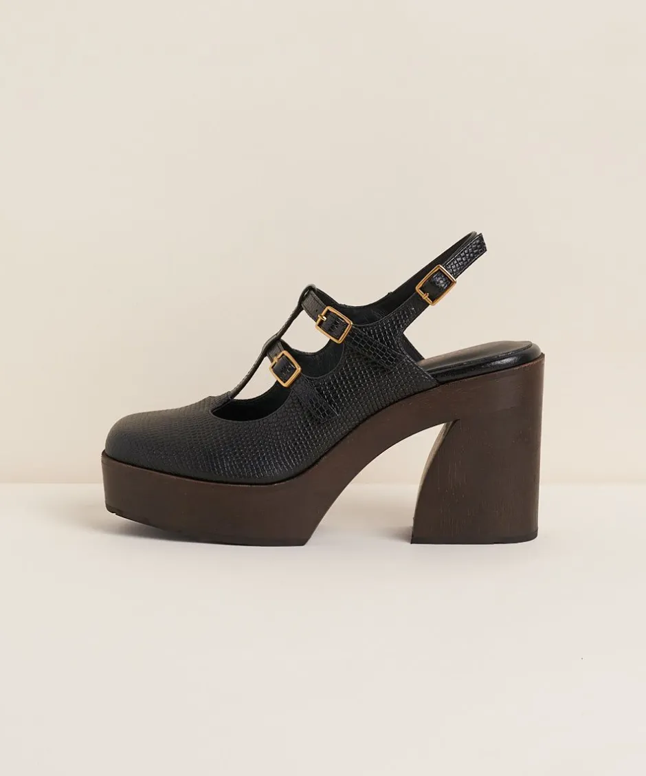 Charlotte Stone Gael In Black*Women Platforms
