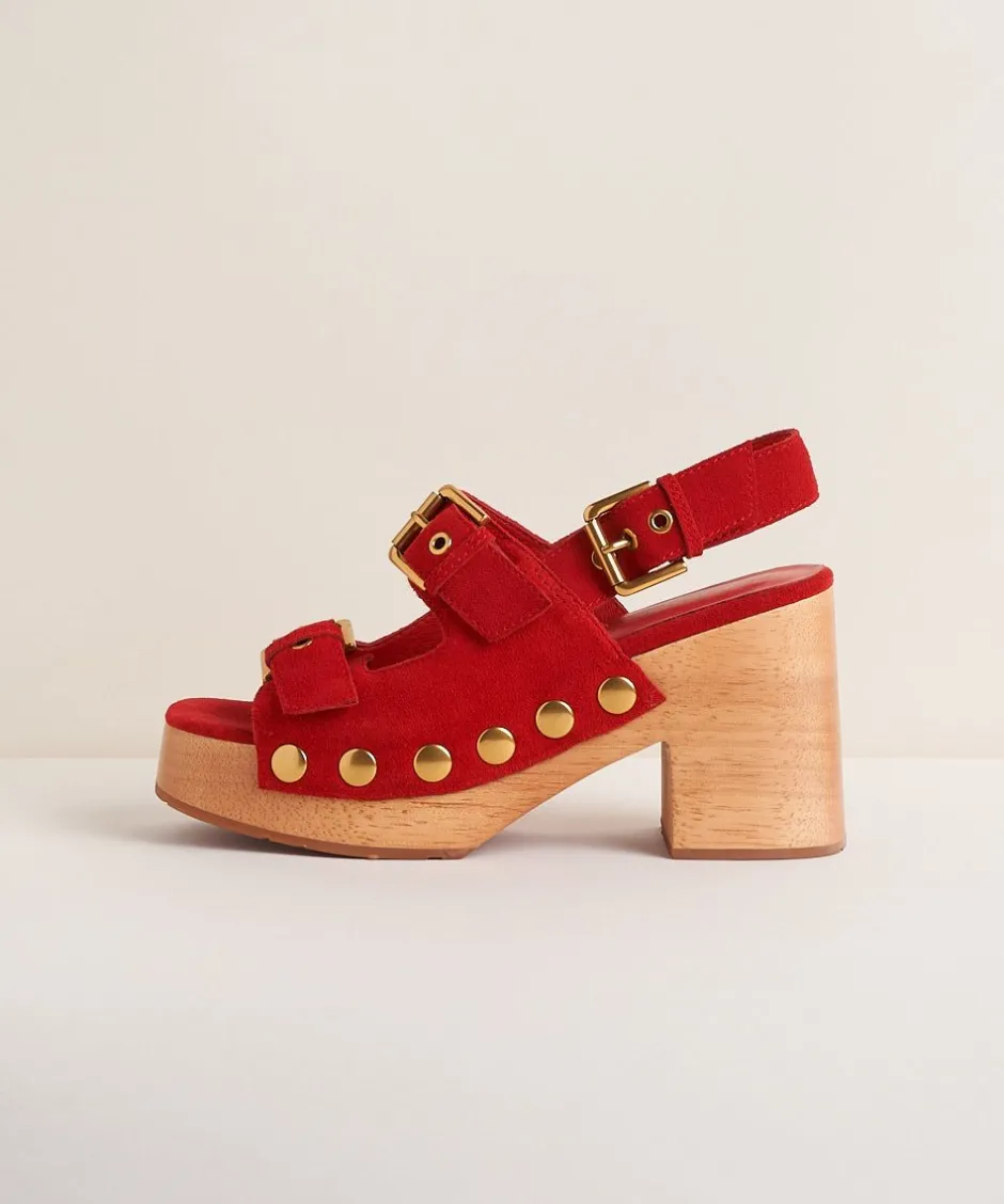 Charlotte Stone Lino In Begonia*Women Clogs