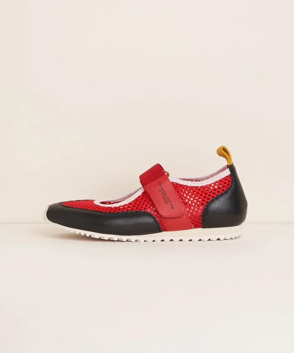 Charlotte Stone Mable In Begonia Black*Women Sneakers