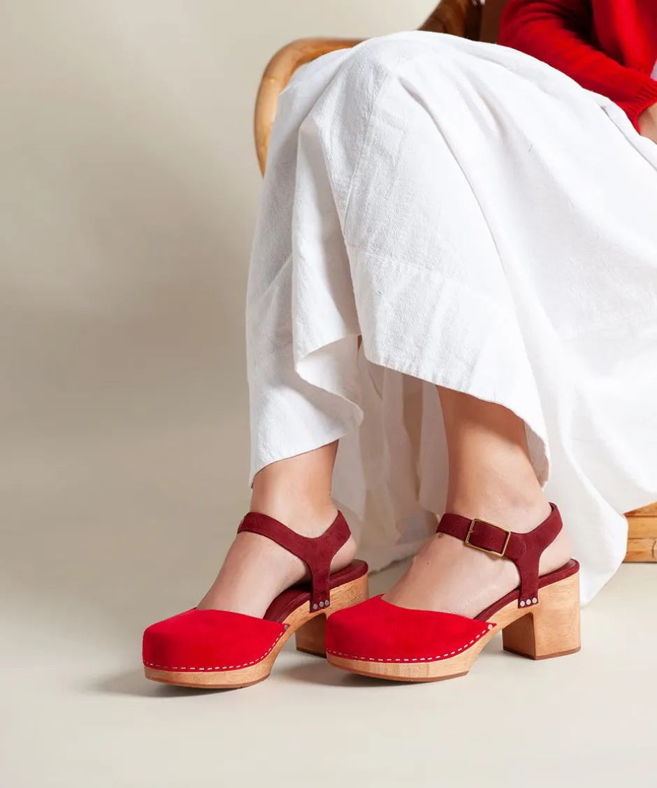 Charlotte Stone Maud In Begonia Merlot*Women Clogs