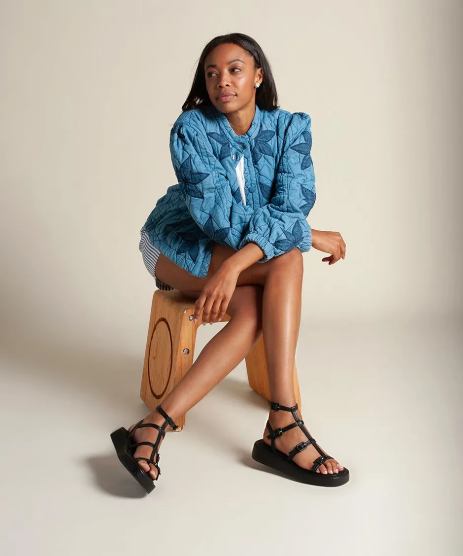 Charlotte Stone Pika In Black*Women Sandals