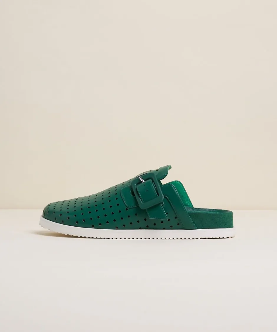 Charlotte Stone Porter In Juniper Perf*Women Flats